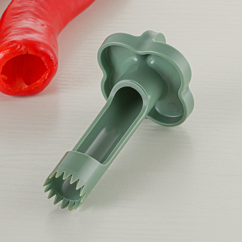 Jalapeno Pepper Core Remover ABS Bell Pepper Corer Seed Removal Tool (No FDA, BPA Free) Jalapeno Pepper Core Remover ABS Bell Pepper Corer Seed Removal Tool (No FDA, BPA Free)